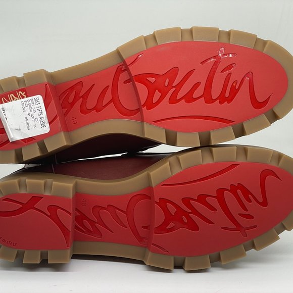 Christian Louboutin GLORINA BOOTY FLAT Lug Sole Chelsea Ankle Boots Boots - Picture 14 of 15